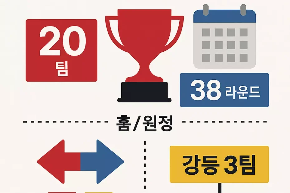 라리가 리그 구조 인포그래픽
